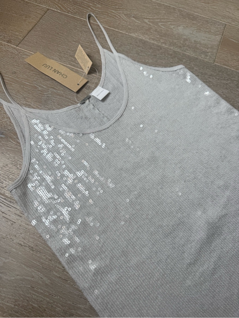 NWT Chan Luu Sequin Embellished Top Cami - Picture 8 of 10
